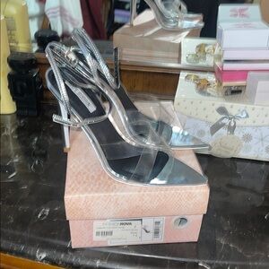 Fashion Nova Silver Women's Heels